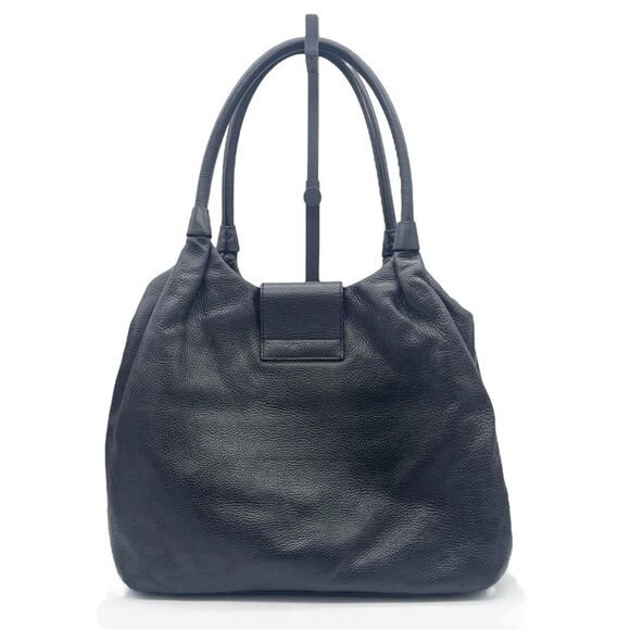 Kate Spade Bag Bexley Stevie Pebbled Black Leather Handbag Medium Slouchy Tote - Picture 2 of 16